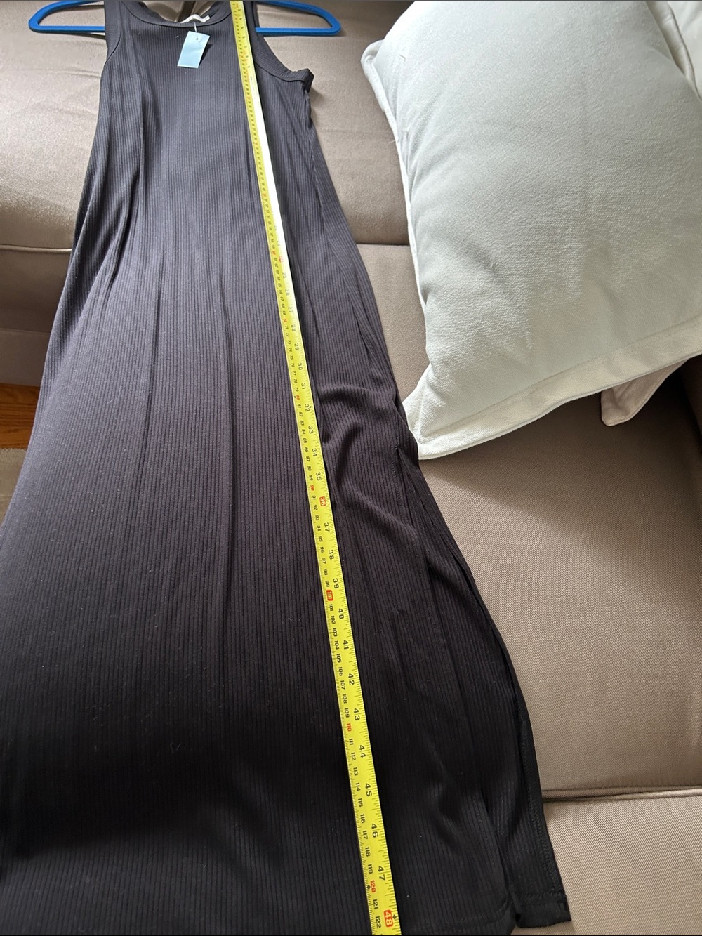 LOFT Black Ribbed Dress - Picture 4 of 5